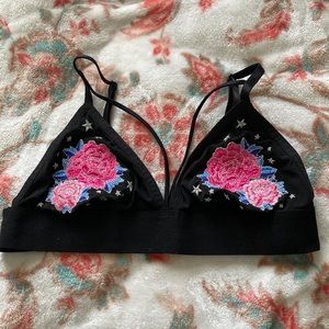Pink unlined bralette